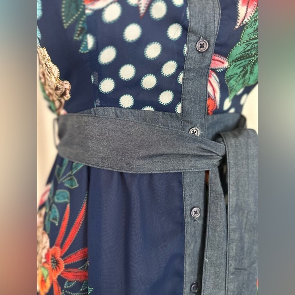 CQ by CQ Short Ruffle Sleeve Semi-Sheer Dress (655) - Picture 9 of 13